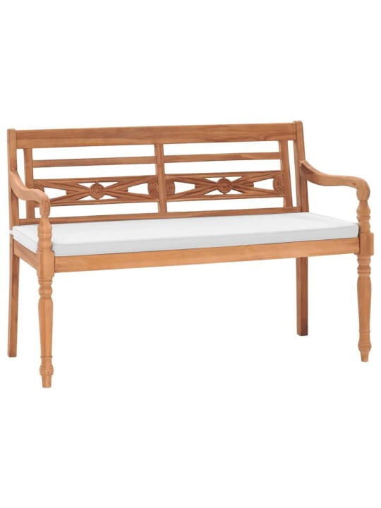 Lavice Batavia s poduškou 120 cm teak