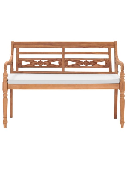 Lavice Batavia s poduškou 120 cm teak