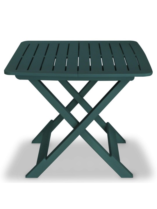 3dílný skládací bistro set plastový zelený