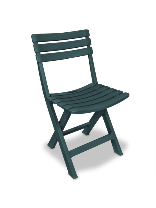 3dílný skládací bistro set plastový zelený