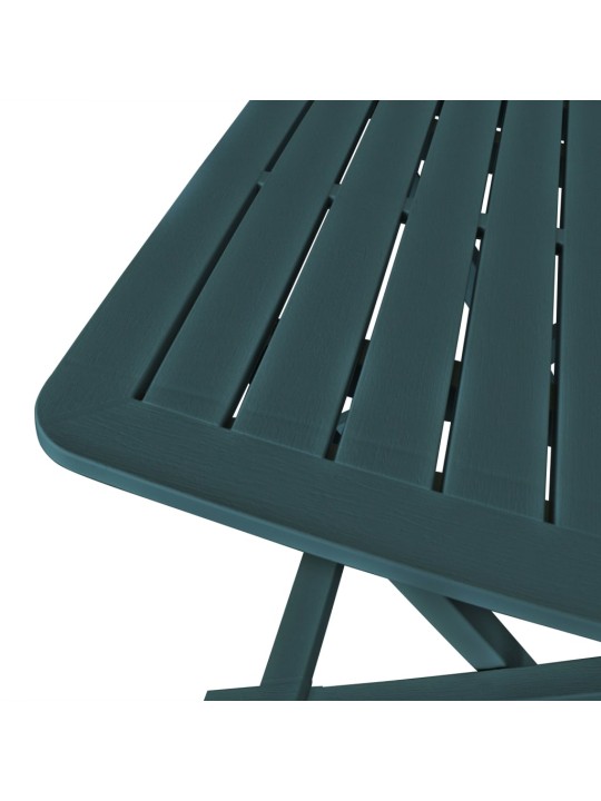 3dílný skládací bistro set plastový zelený