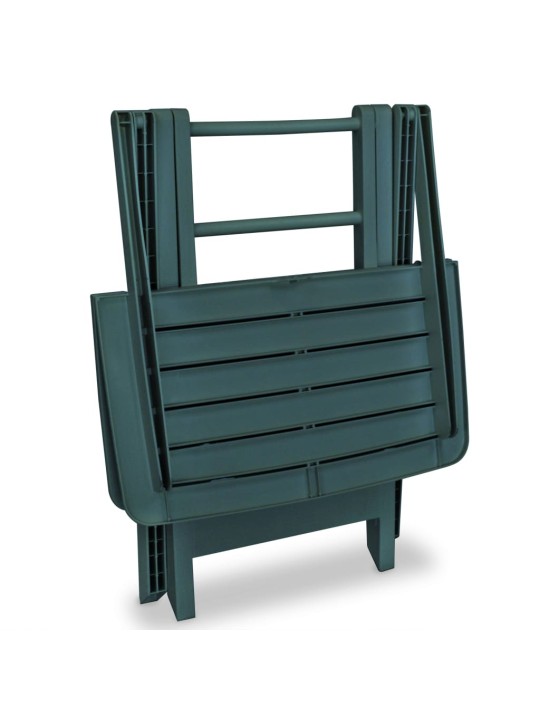3dílný skládací bistro set plastový zelený