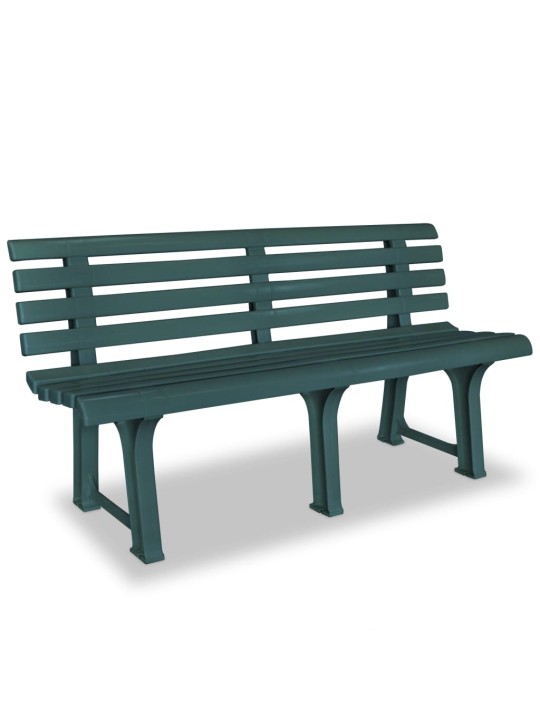 Zahradní lavice 145,5 cm plastová zelená