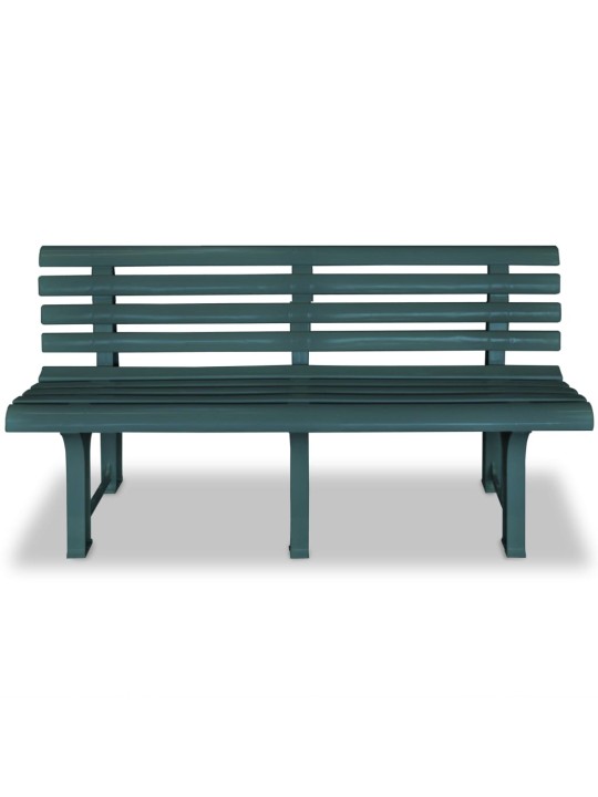 Zahradní lavice 145,5 cm plastová zelená