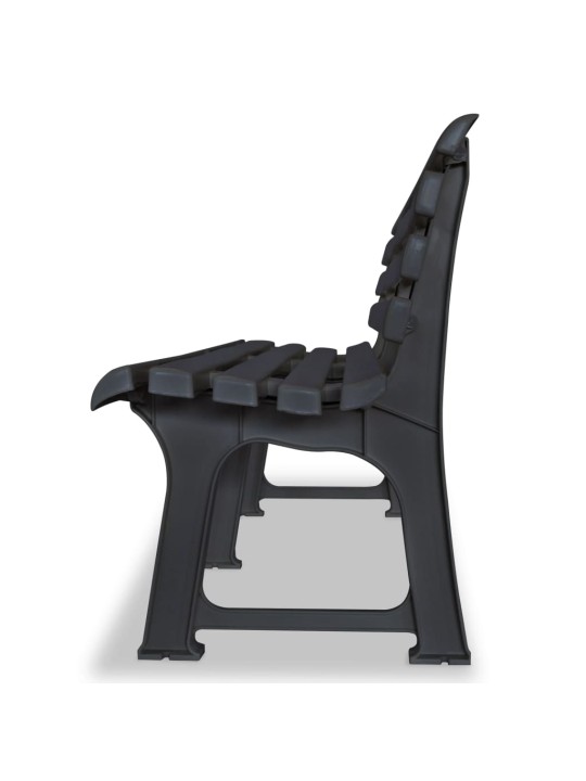 Zahradní lavice 145,5 cm plastová antracitová