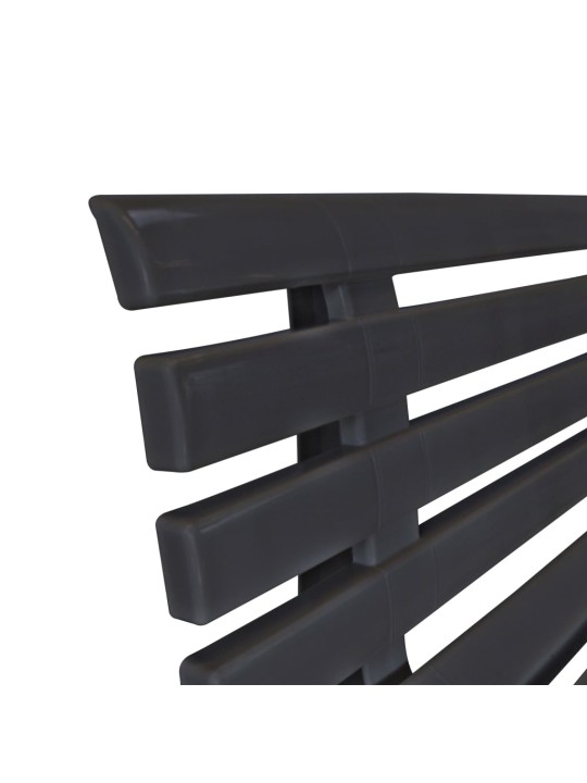 Zahradní lavice 145,5 cm plastová antracitová