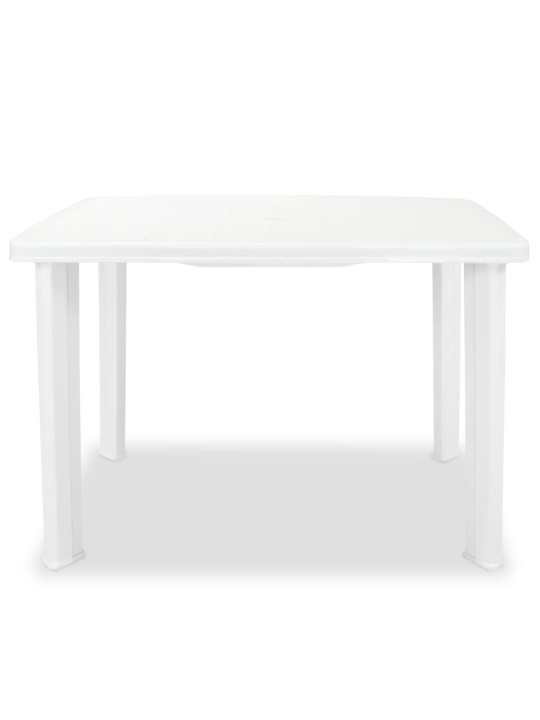 Zahradní stůl bílý 101 x 68 x 72 cm plast