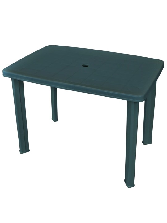 Zahradní stůl zelený 101 x 68 x 72 cm plast