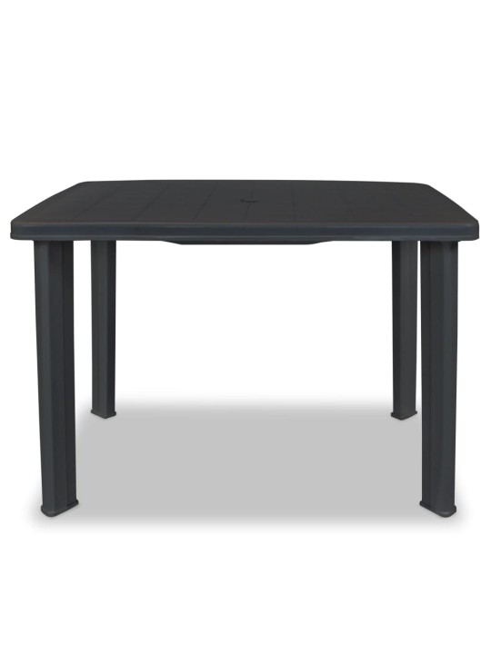 Zahradní stůl antracitový 101 x 68 x 72 cm plast