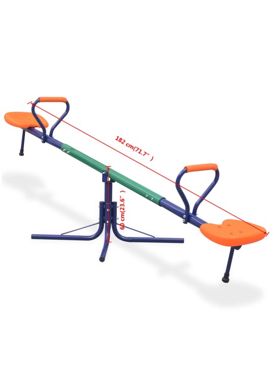 Převažovací houpačka s rotací 360 stupňů oranžová
