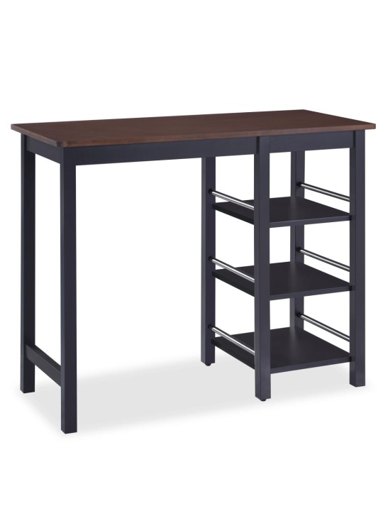 Barový set 3 ks MDF černý