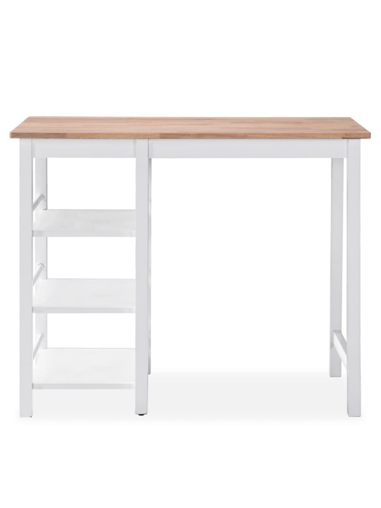 3dílný barový set MDF bílý
