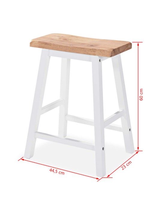 3dílný barový set MDF bílý