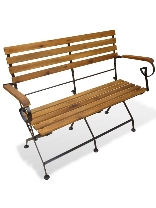 Skládací zahradní lavice 112 cm masivní akácie