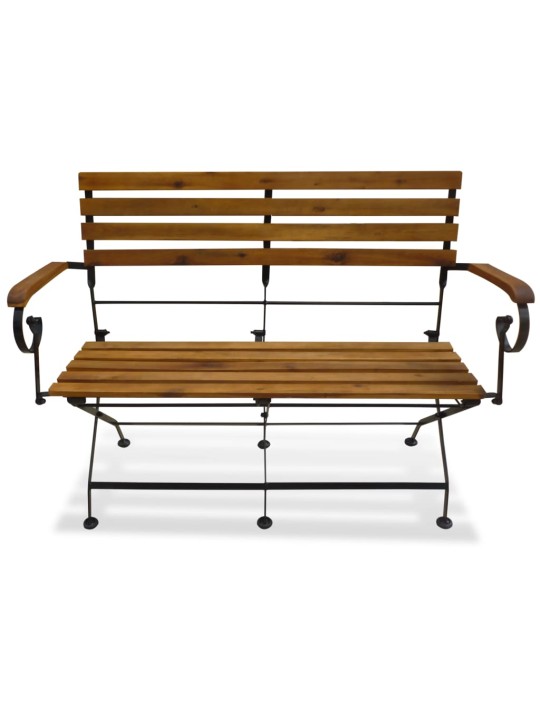 Skládací zahradní lavice 112 cm masivní akácie