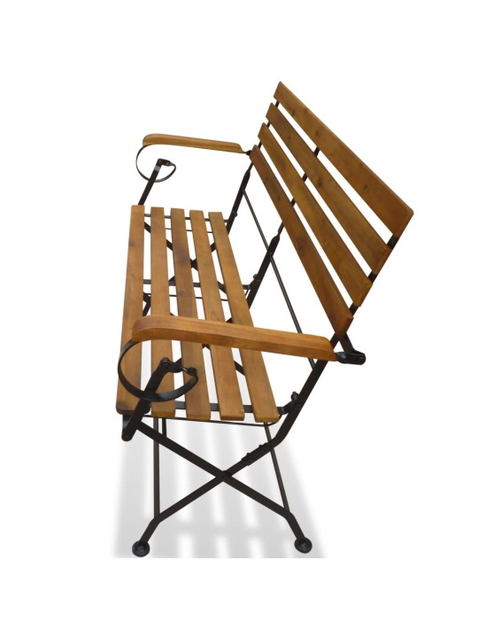 Skládací zahradní lavice 112 cm masivní akácie