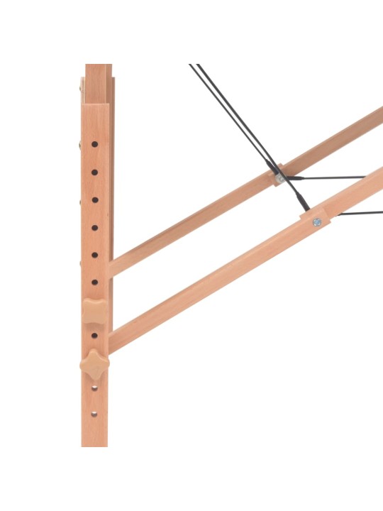 Skládací masážní stůl 2 zóny tloušťka 10 cm bílý
