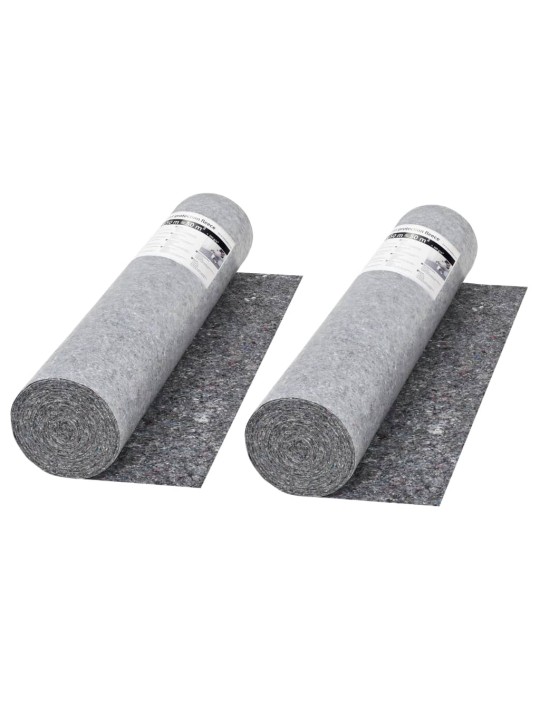 Protiskluzové folie, malířský fleece 2ks 50 m 280 g/m², šedá