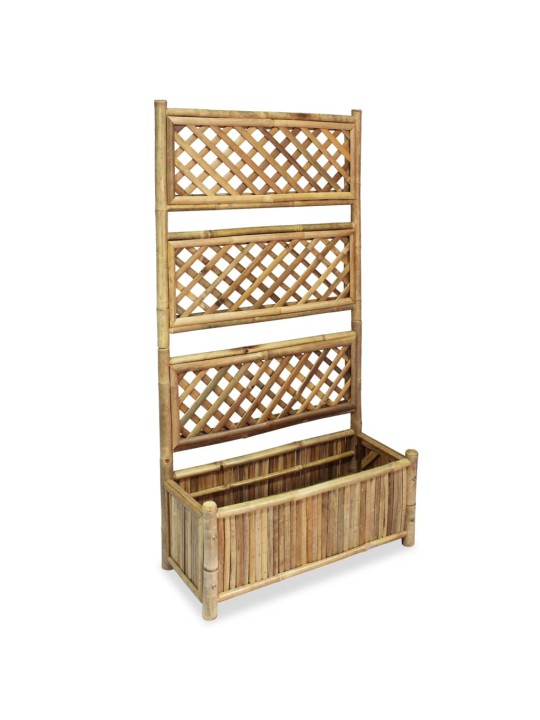 Vyvýšený záhon s treláží bambus 70 cm