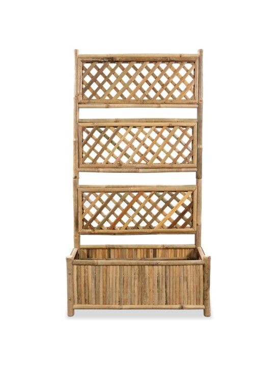 Vyvýšený záhon s treláží bambus 70 cm