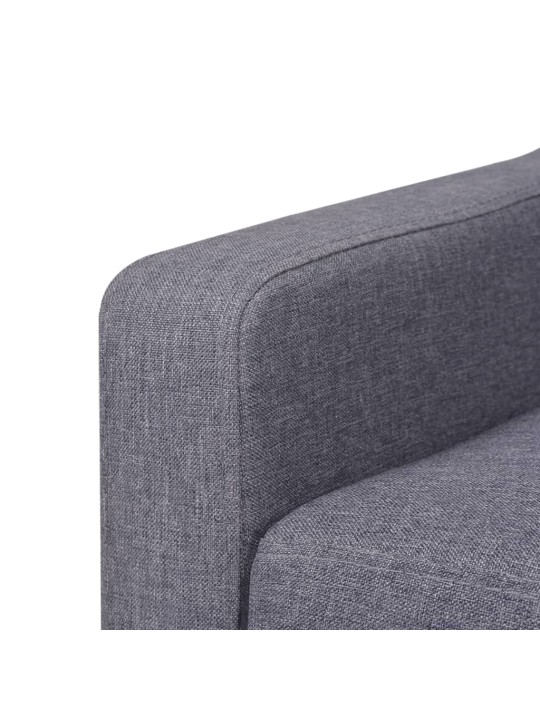 Křeslo šedé textil