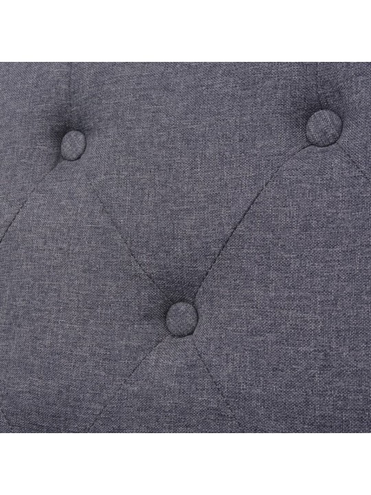 3místná pohovka textil šedá
