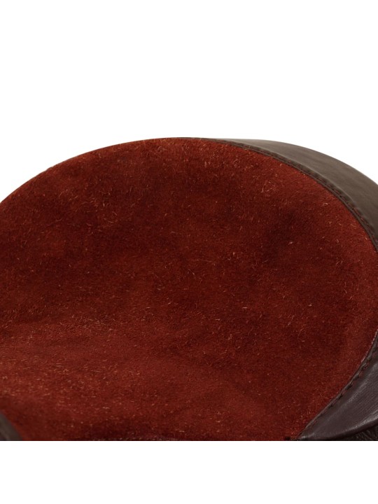 Westernové sedlo pro koně, set, pravá kůže 17" hnědé