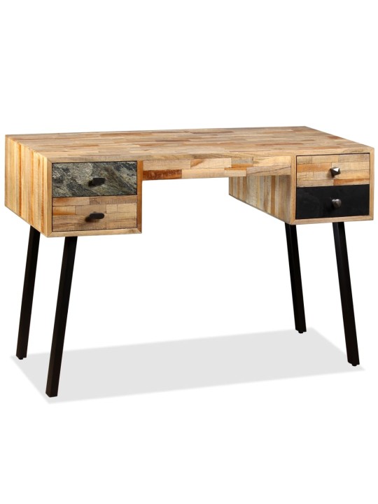 Psací stůl masivní recyklovaný teak 110 x 50 x 76 cm