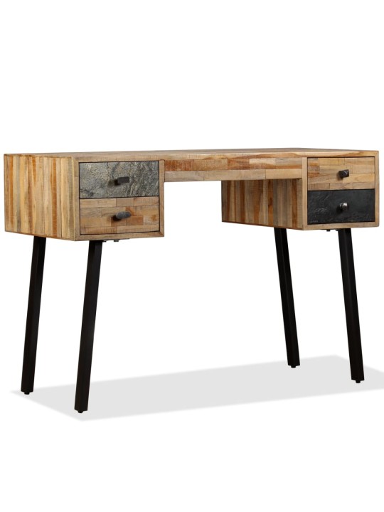 Psací stůl masivní recyklovaný teak 110 x 50 x 76 cm