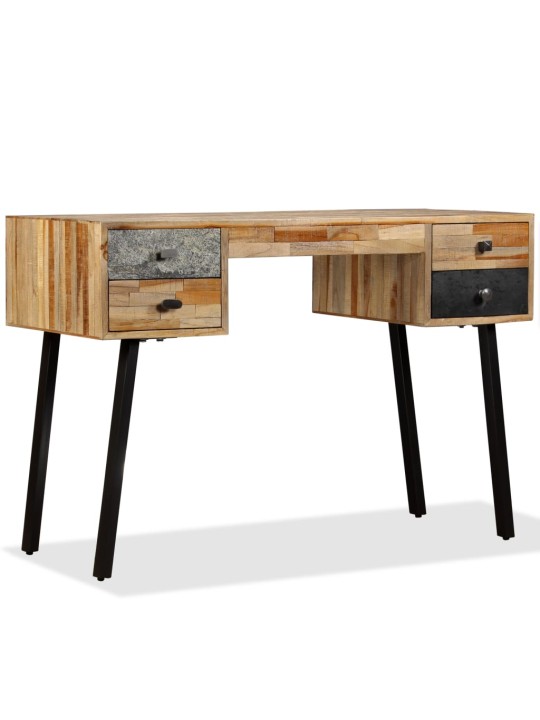 Psací stůl masivní recyklovaný teak 110 x 50 x 76 cm