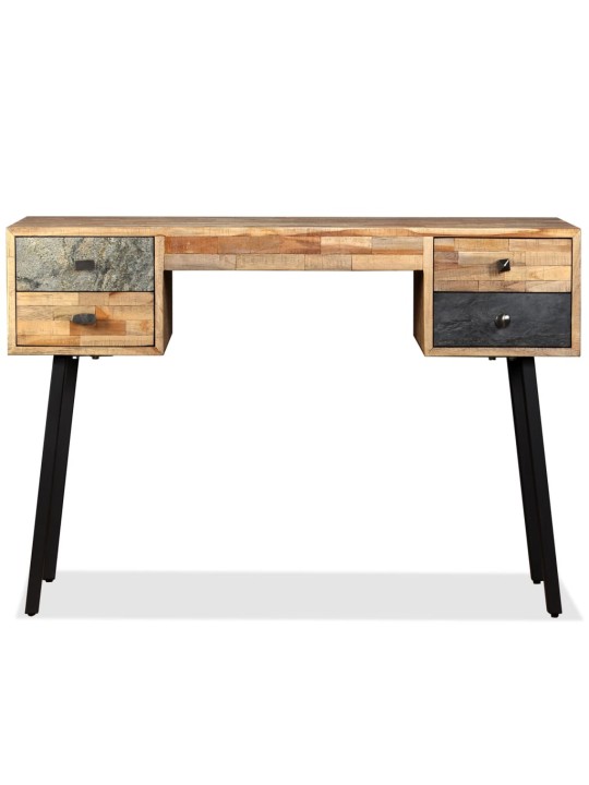 Psací stůl masivní recyklovaný teak 110 x 50 x 76 cm
