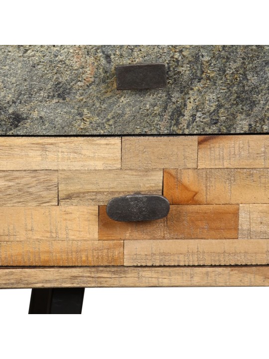 Psací stůl masivní recyklovaný teak 110 x 50 x 76 cm
