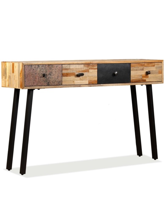 Konzolový stolek, masivní recyklovaný teak 120x30x76 cm