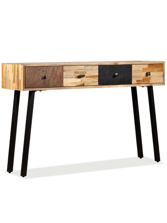 Konzolový stolek, masivní recyklovaný teak 120x30x76 cm