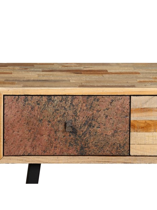 Konzolový stolek, masivní recyklovaný teak 120x30x76 cm