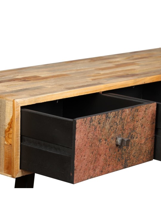 Konzolový stolek, masivní recyklovaný teak 120x30x76 cm