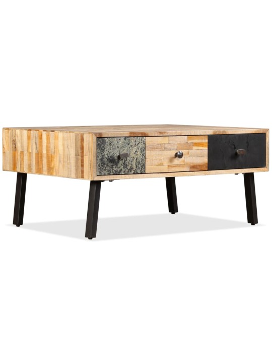 Konferenční stolek masivní recyklovaný teak 90 x 65 x 40 cm