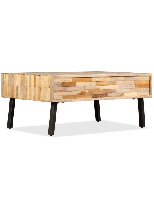 Konferenční stolek masivní recyklovaný teak 90 x 65 x 40 cm