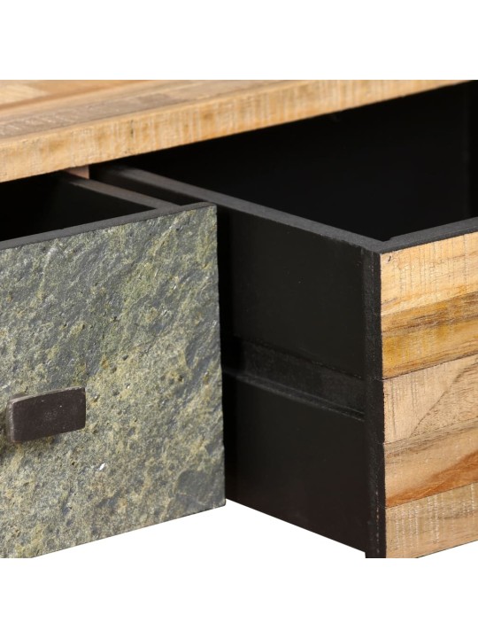 Konferenční stolek masivní recyklovaný teak 90 x 65 x 40 cm