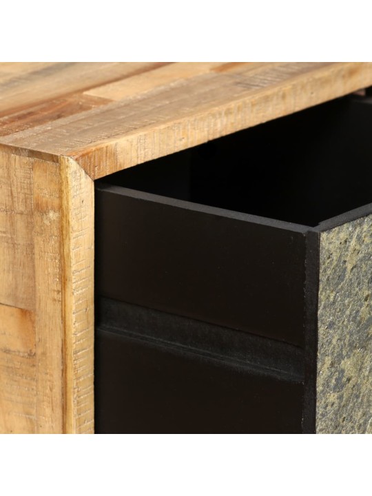 Konferenční stolek masivní recyklovaný teak 90 x 65 x 40 cm