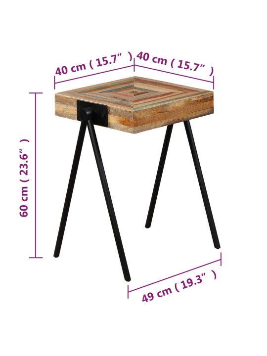 Odkládací stolek masivní recyklovaný teak