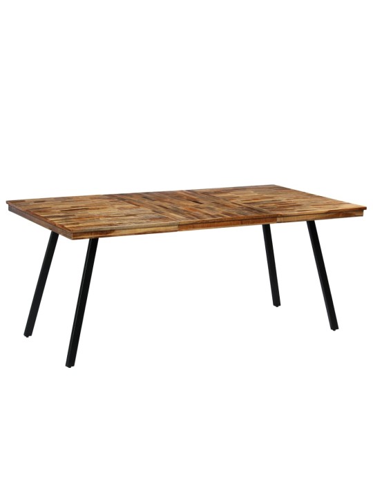 Jídelní stůl z recyklovaného teaku a oceli 180 x 90 x 76 cm