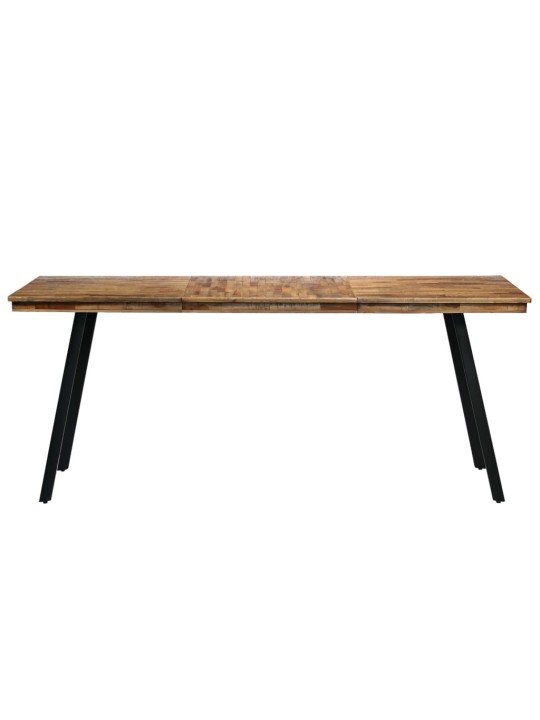 Jídelní stůl z recyklovaného teaku a oceli 180 x 90 x 76 cm
