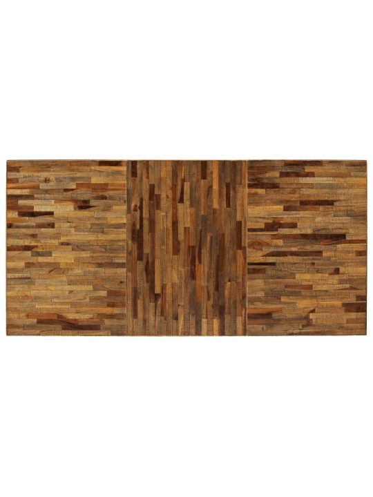 Jídelní stůl z recyklovaného teaku a oceli 180 x 90 x 76 cm