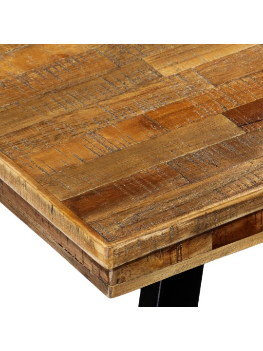 Jídelní stůl z recyklovaného teaku a oceli 180 x 90 x 76 cm