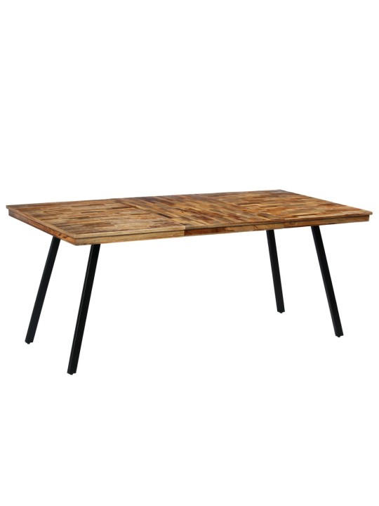 Jídelní stůl z recyklovaného teaku a oceli 180 x 90 x 76 cm