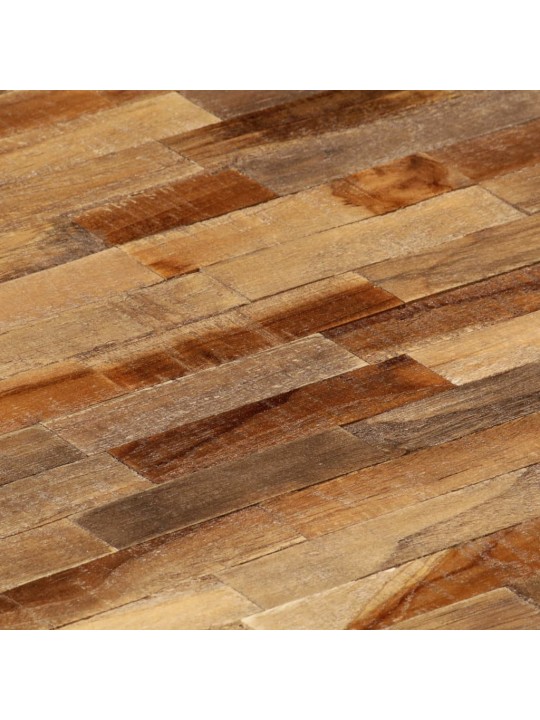 Konferenční stolek masivní recyklovaný teak oválný 120x60x30 cm