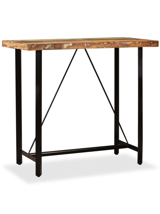 vida XL Barový stůl masivní recyklované dřevo 120 x 60 x 107 cm
