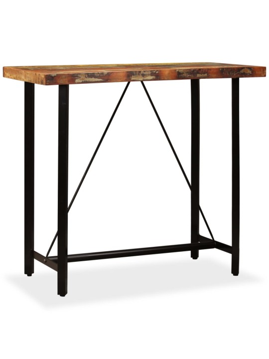 vida XL Barový stůl masivní recyklované dřevo 120 x 60 x 107 cm