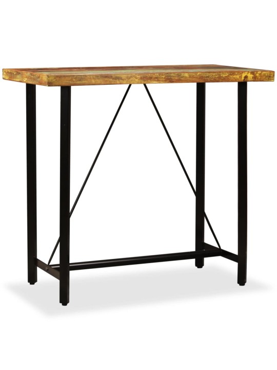 vida XL Barový stůl masivní recyklované dřevo 120 x 60 x 107 cm